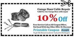 Garage Door Cable Repair Orange County CA Coupon