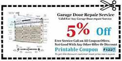 Garage Door Repair Orange County CA Coupon